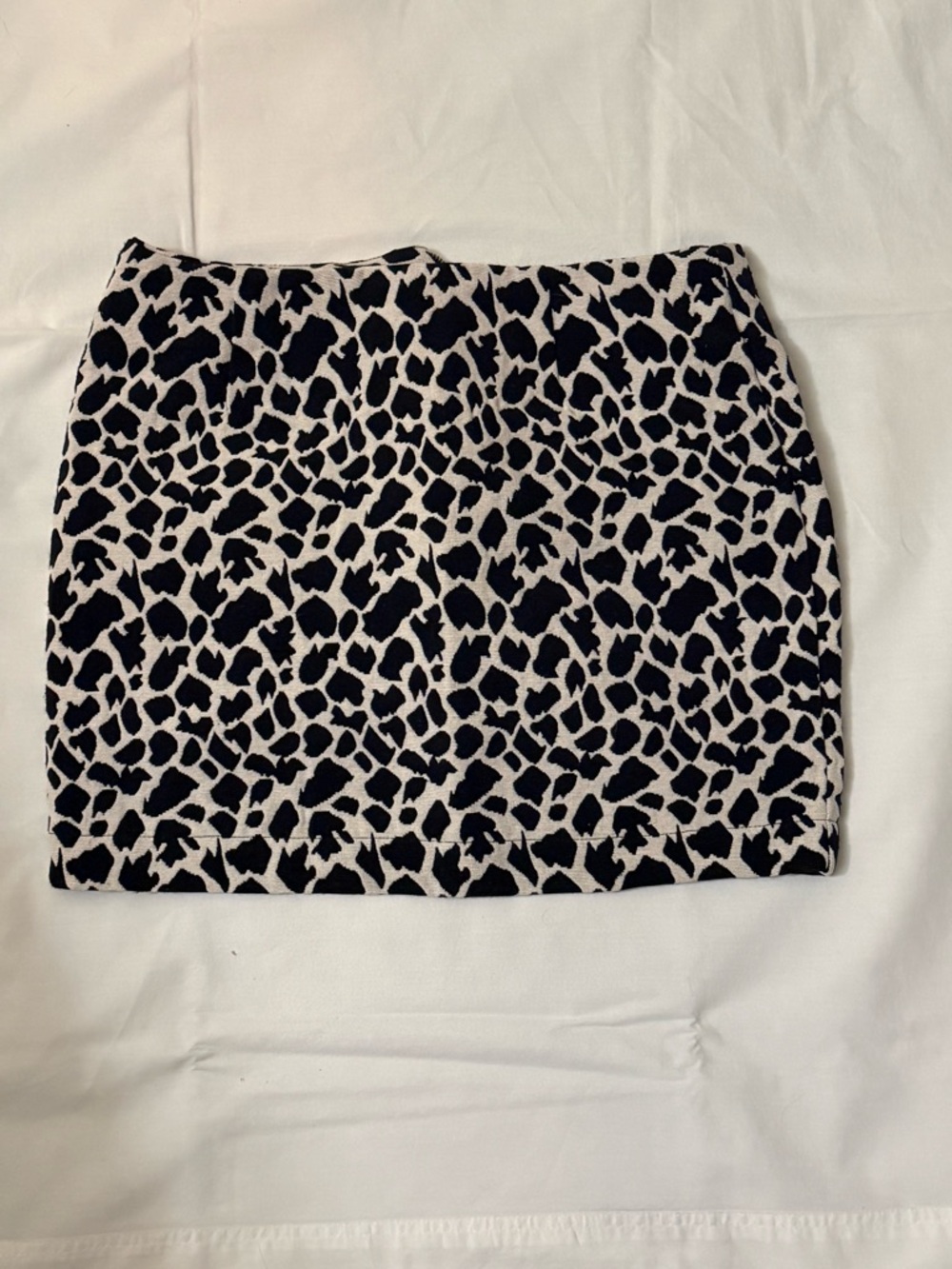 Atmosphere Black and White Leopard Print Mini Skirt